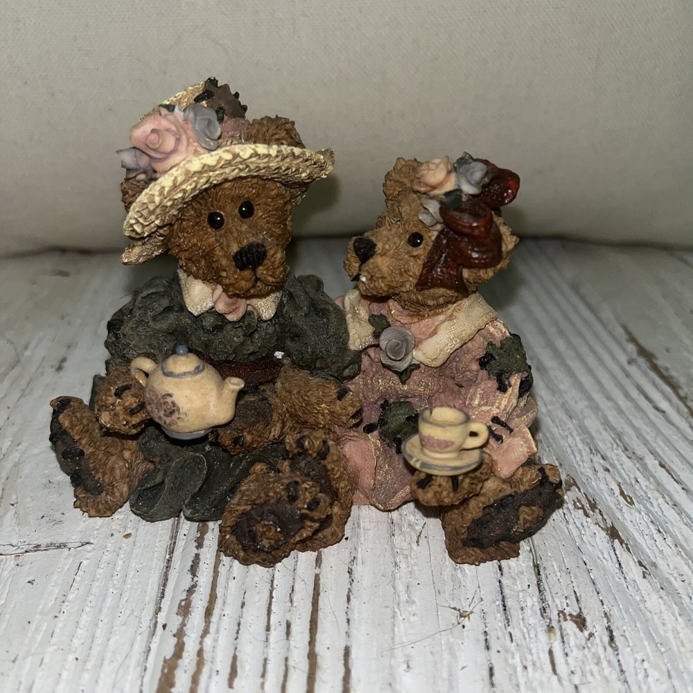Boyds Bears 1995 Emma And Bailey...Afternoon Tea. #2277